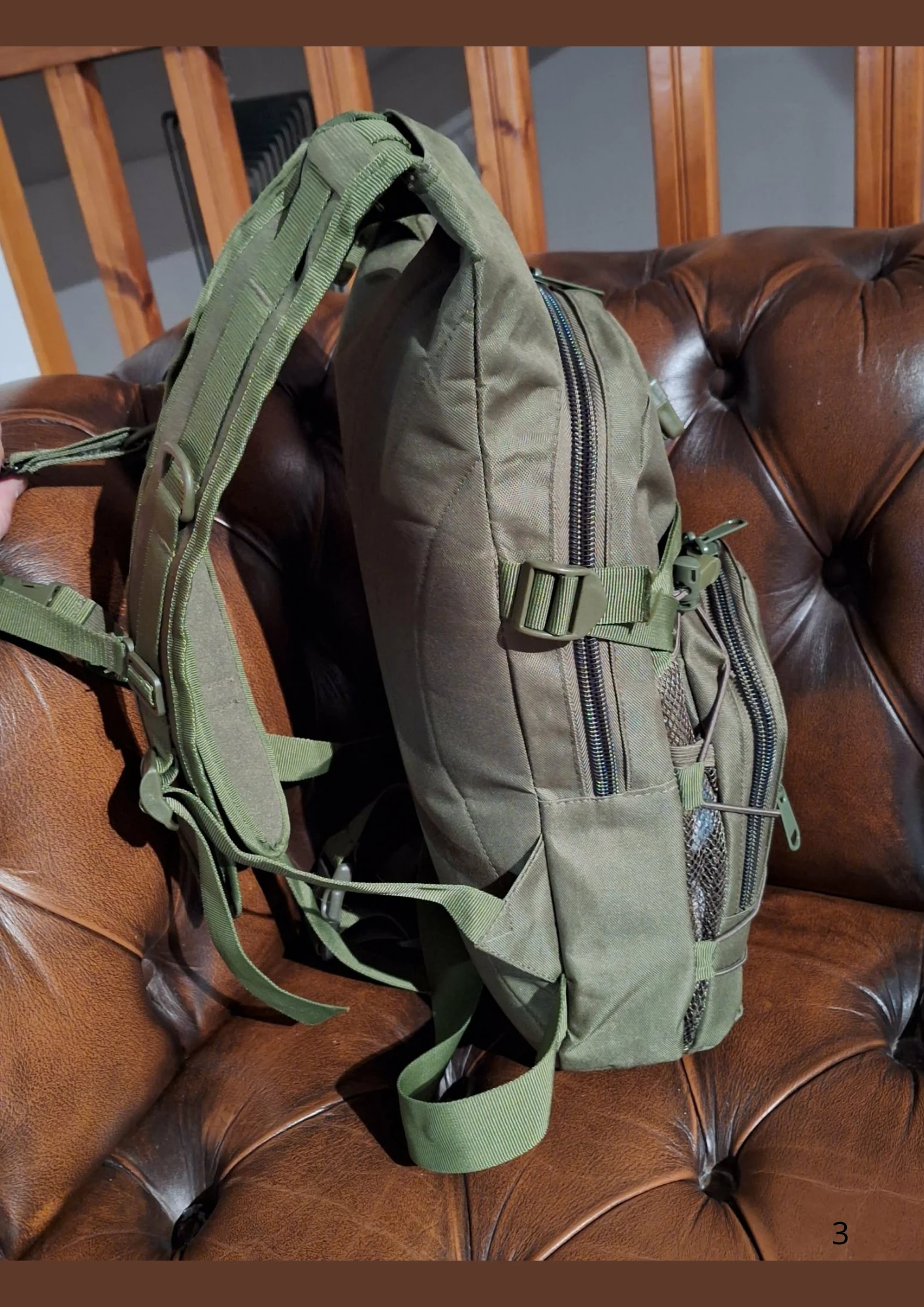 Tactical / hiking backpack – Compatible water pocket – 26/28L – Oxford 800D – photo 3